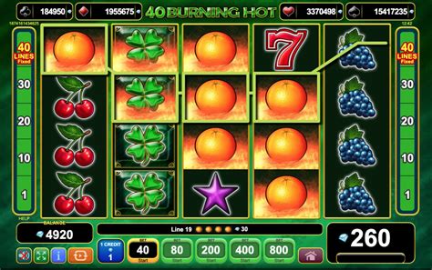 40 Burning Hot Free Play in Demo Mode & Review.